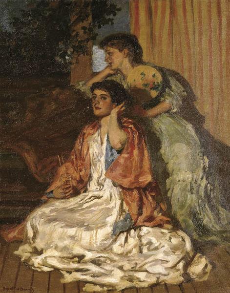 Rupert Bunny Moonlight Sonata, oil painting image